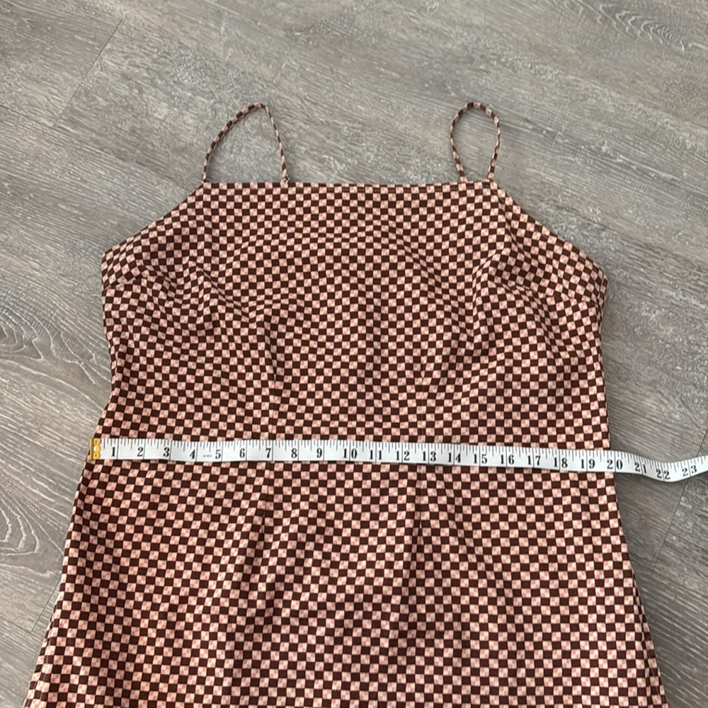 Levi's Danny Dress in Mahogany Checker - Picture 10 of 12